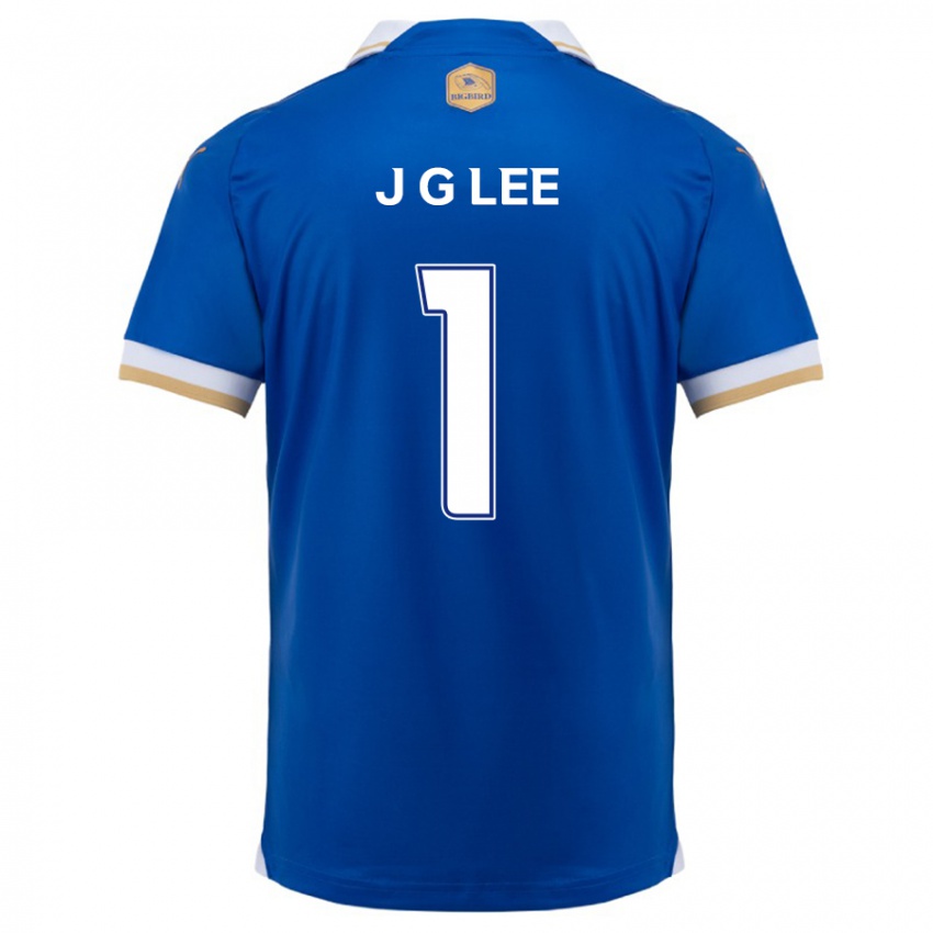 Bambino Maglia Gyeong-Jun Lee #1 Blu Bianco Kit Gara Home 2024/25 Maglietta