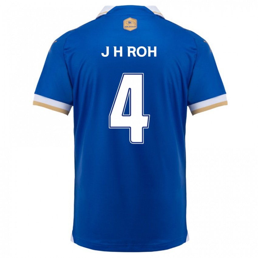 Bambino Maglia Hyun-Jun Roh #4 Blu Bianco Kit Gara Home 2024/25 Maglietta