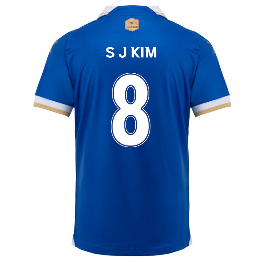 Bambino Maglia Ji-Sung Kim #8 Blu Bianco Kit Gara Home 2024/25 Maglietta