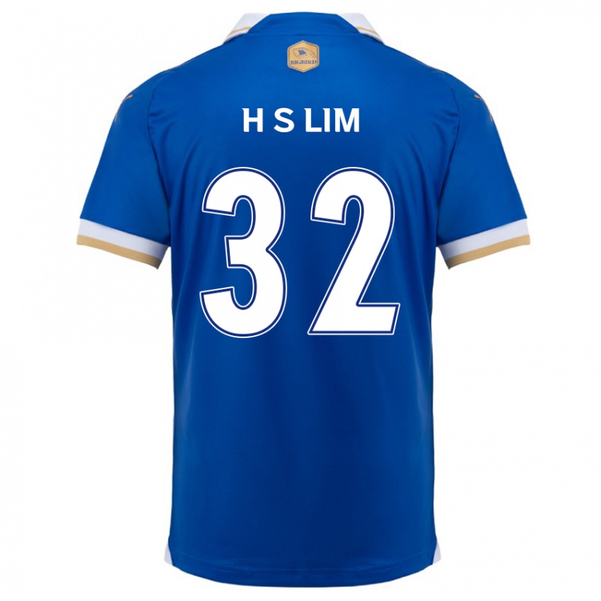 Bambino Maglia Seong-Hyeon Lim #32 Blu Bianco Kit Gara Home 2024/25 Maglietta