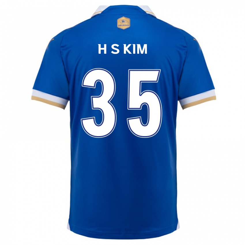 Bambino Maglia Seung-Hyun Kim #35 Blu Bianco Kit Gara Home 2024/25 Maglietta