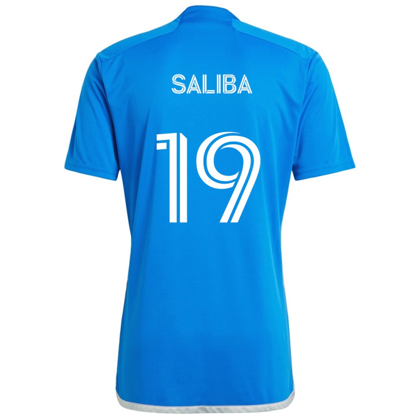 Bambino Maglia Nathan-Dylan Saliba #19 Blu Bianco Kit Gara Home 2024/25 Maglietta