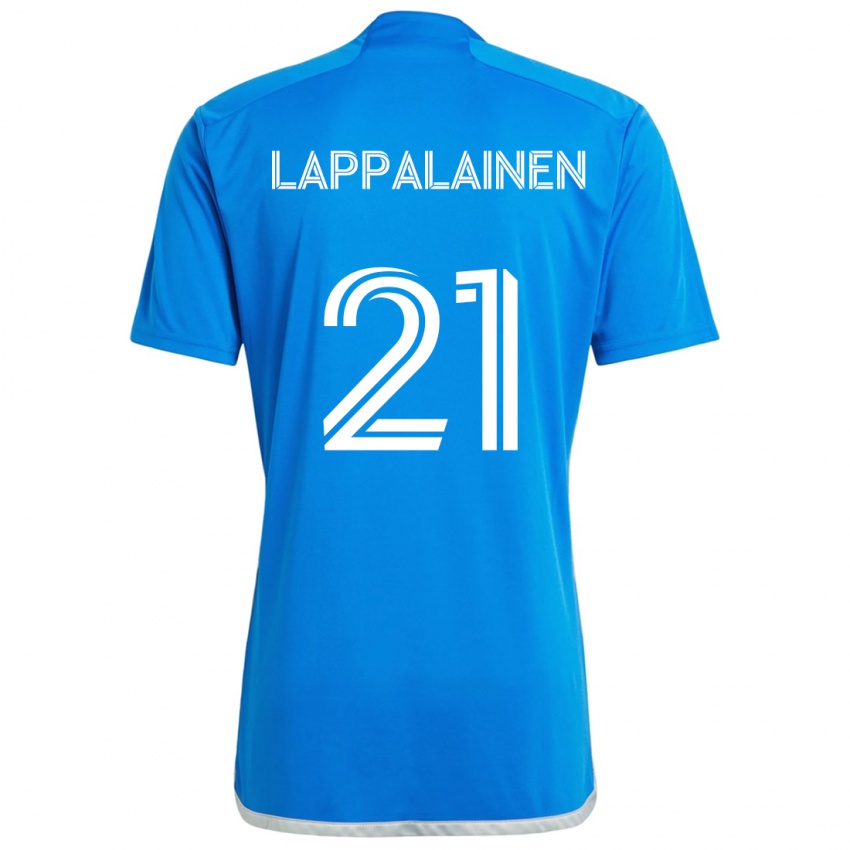 Bambino Maglia Lassi Lappalainen #21 Blu Bianco Kit Gara Home 2024/25 Maglietta