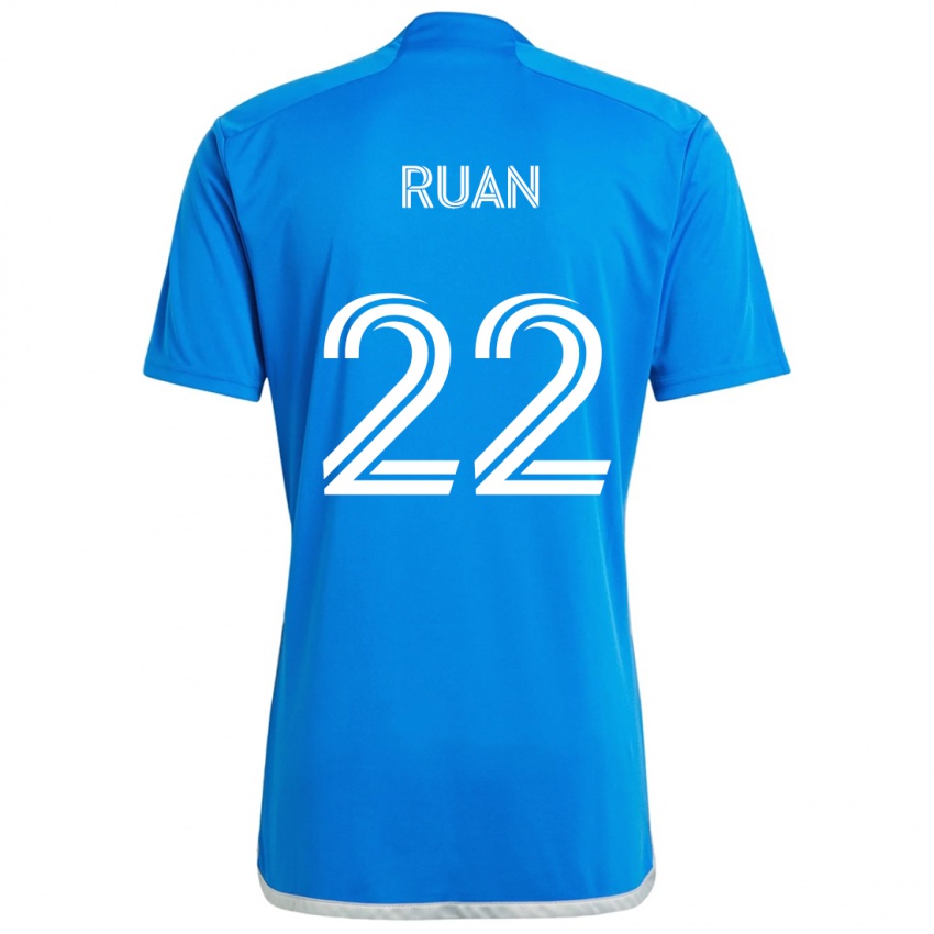 Bambino Maglia Ruan #22 Blu Bianco Kit Gara Home 2024/25 Maglietta