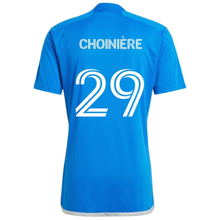 Bambino Maglia Mathieu Choinière #29 Blu Bianco Kit Gara Home 2024/25 Maglietta