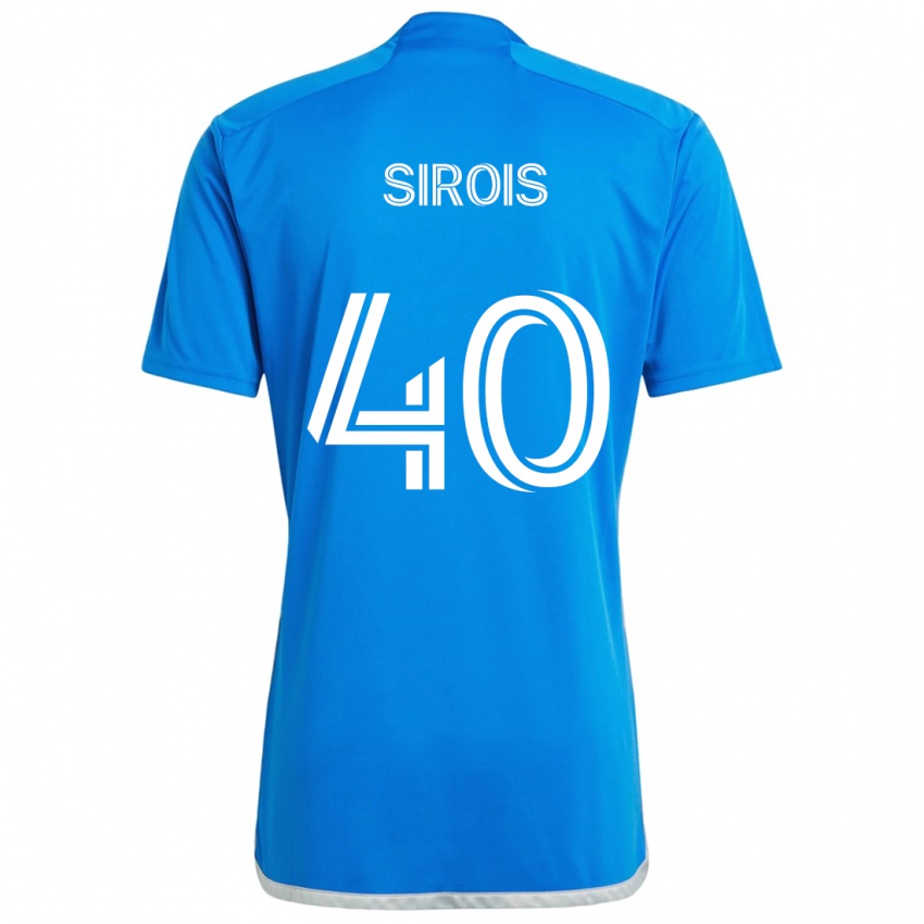 Bambino Maglia Jonathan Sirois #40 Blu Bianco Kit Gara Home 2024/25 Maglietta