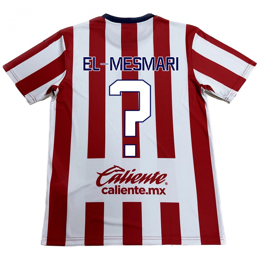 Bambino Maglia Bruce El-Mesmari #0 Rosso Bianco Kit Gara Home 2024/25 Maglietta