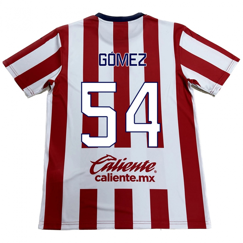 Bambino Maglia Miguel Gómez #54 Rosso Bianco Kit Gara Home 2024/25 Maglietta