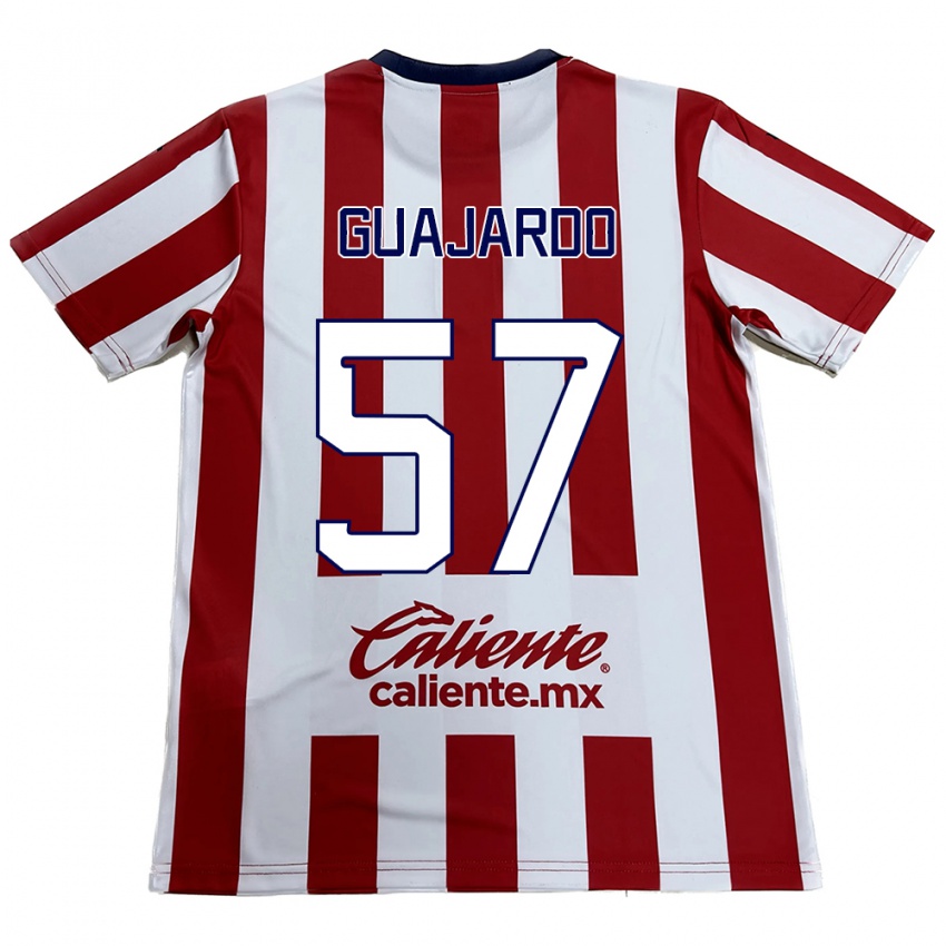 Bambino Maglia Dylan Guajardo #57 Rosso Bianco Kit Gara Home 2024/25 Maglietta