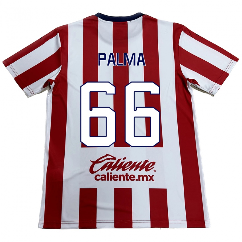 Bambino Maglia Arturo Palma #66 Rosso Bianco Kit Gara Home 2024/25 Maglietta