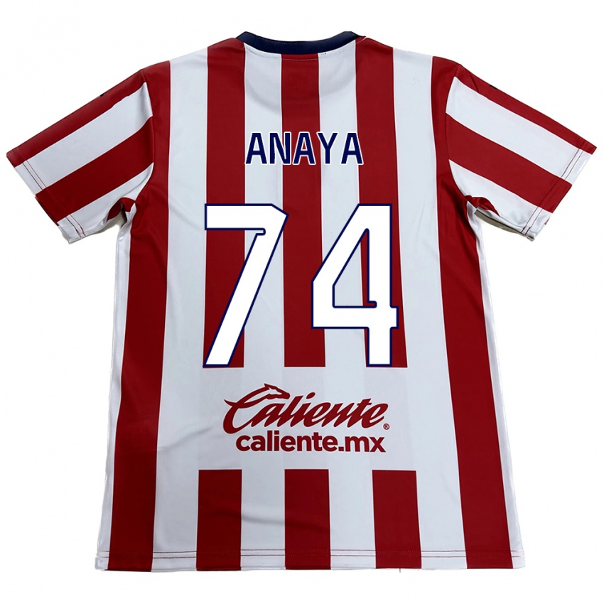 Bambino Maglia Mario Anaya #74 Rosso Bianco Kit Gara Home 2024/25 Maglietta