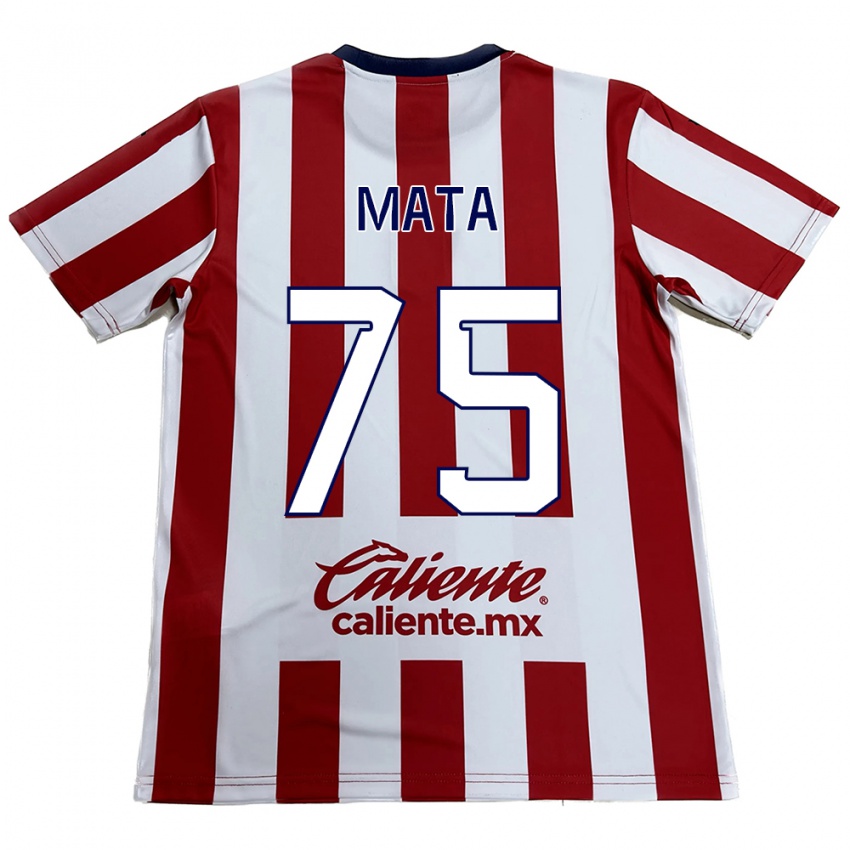 Bambino Maglia Hugo Mata #75 Rosso Bianco Kit Gara Home 2024/25 Maglietta