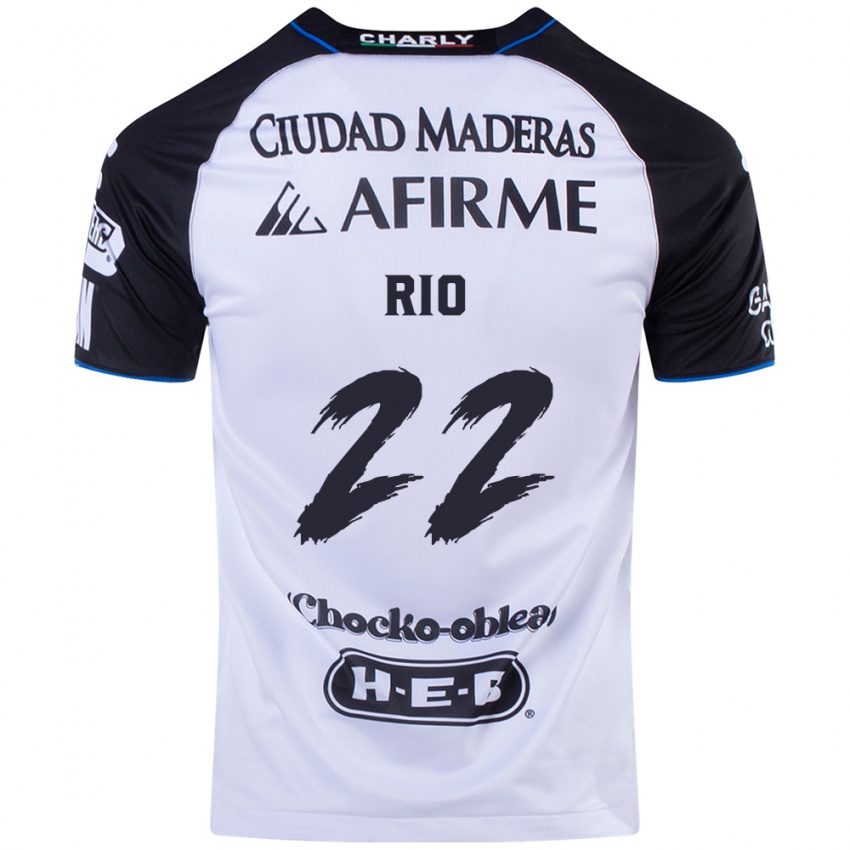 Bambino Maglia Martín Rio #22 Nero Blu Kit Gara Home 2024/25 Maglietta