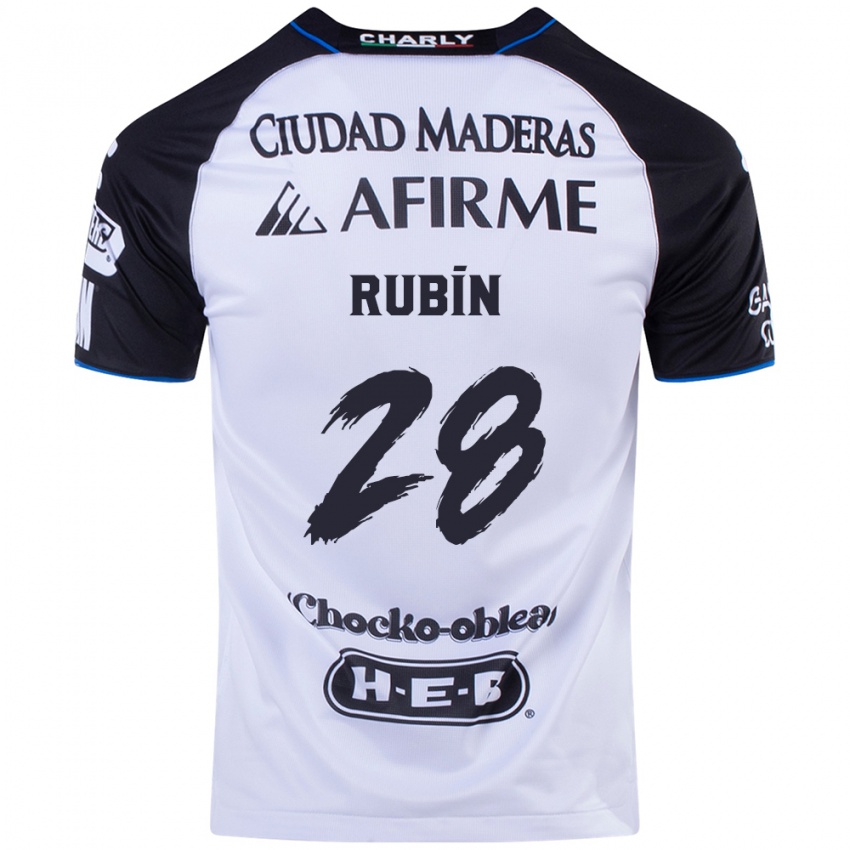 Bambino Maglia Rubio Rubín #28 Nero Blu Kit Gara Home 2024/25 Maglietta