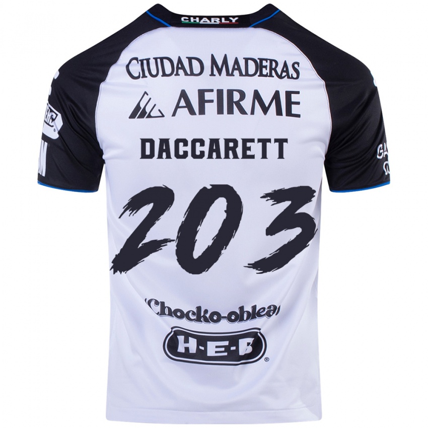 Bambino Maglia Juan Daccarett #203 Nero Blu Kit Gara Home 2024/25 Maglietta