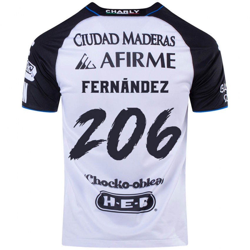 Bambino Maglia Erik Fernández #206 Nero Blu Kit Gara Home 2024/25 Maglietta