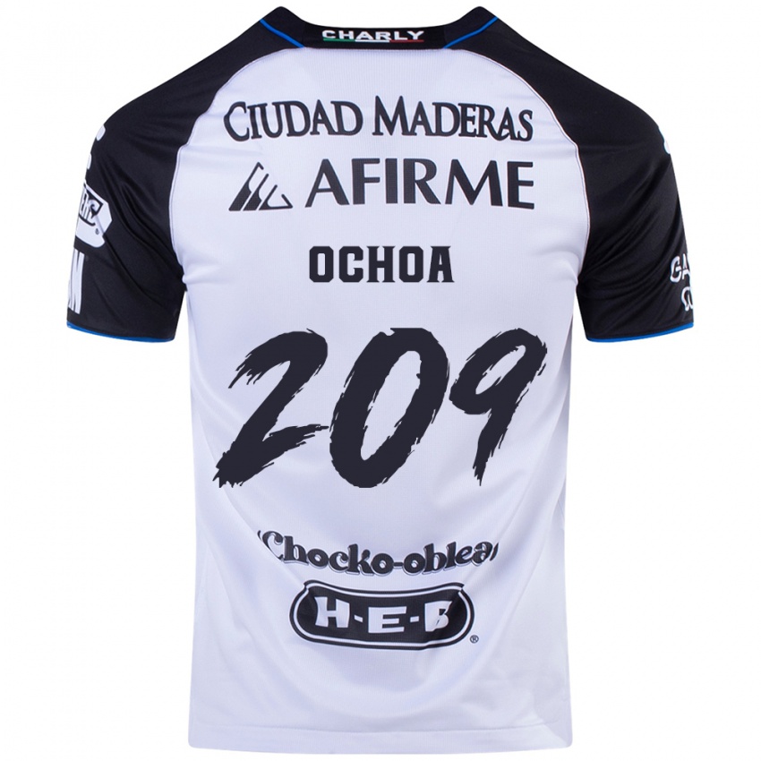 Bambino Maglia José Ochoa #209 Nero Blu Kit Gara Home 2024/25 Maglietta