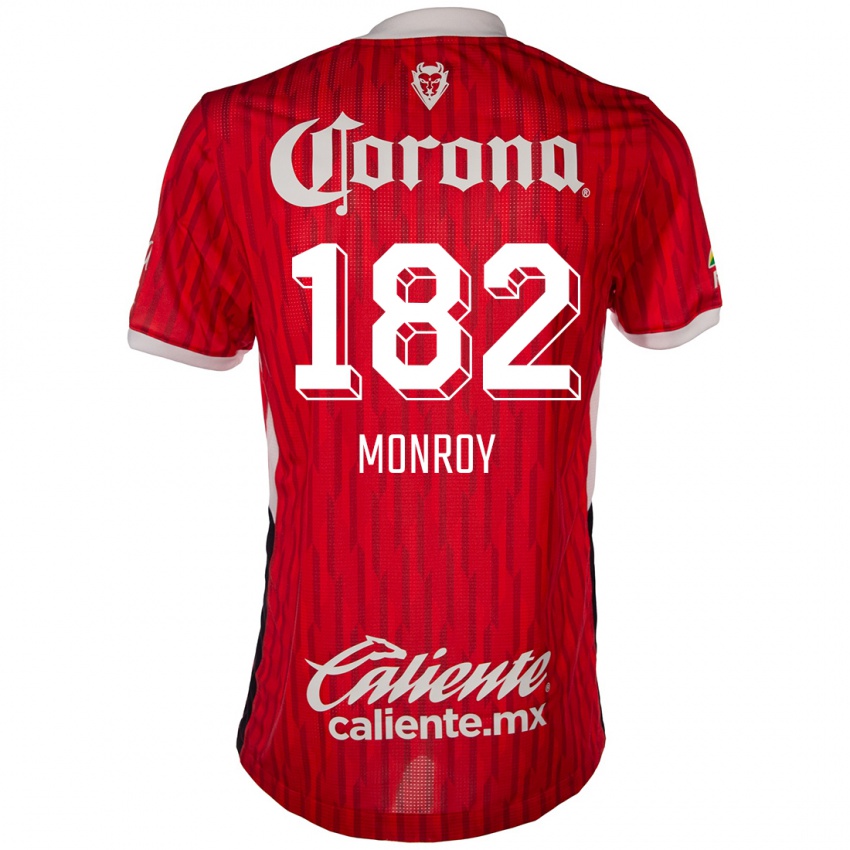 Bambino Maglia Brayan Monroy #182 Rosso Bianco Kit Gara Home 2024/25 Maglietta