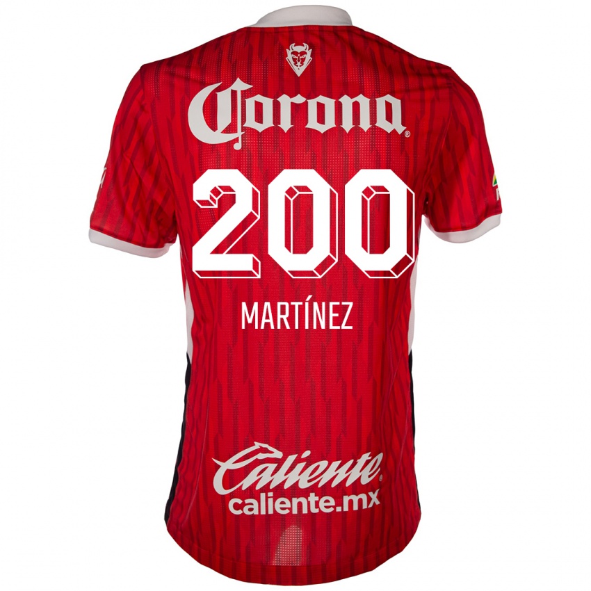 Bambino Maglia Edgar Martínez #200 Rosso Bianco Kit Gara Home 2024/25 Maglietta