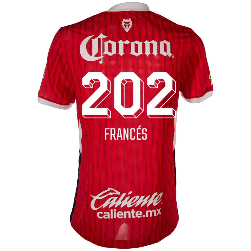 Bambino Maglia Lenin Francés #202 Rosso Bianco Kit Gara Home 2024/25 Maglietta