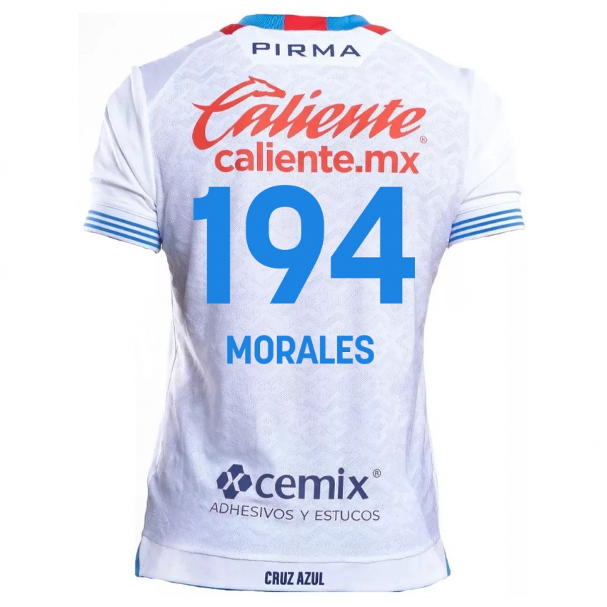 Bambino Maglia Amaury Morales #194 Bianco Blu Kit Gara Away 2024/25 Maglietta