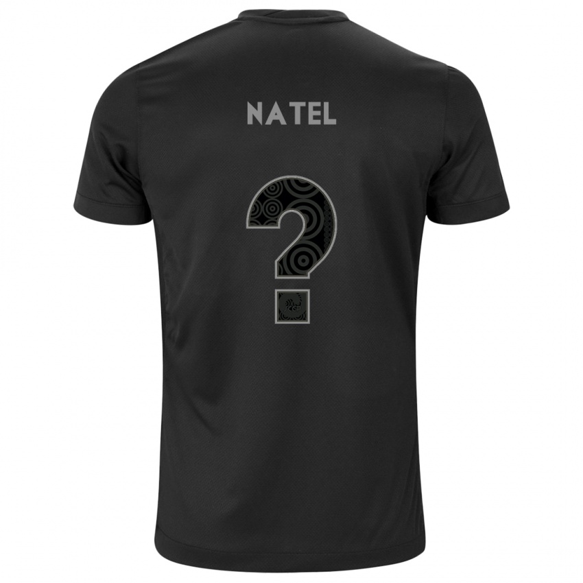 Bambino Maglia Leo Natel #0 Nero Kit Gara Away 2024/25 Maglietta