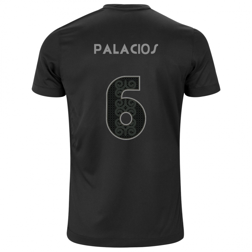 Bambino Maglia Diego Palacios #6 Nero Kit Gara Away 2024/25 Maglietta