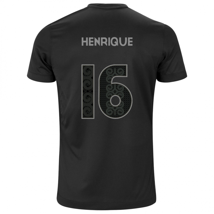 Bambino Maglia Pedro Henrique #16 Nero Kit Gara Away 2024/25 Maglietta