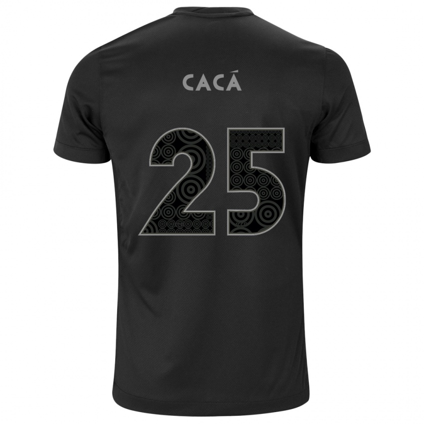 Bambino Maglia Cacá #25 Nero Kit Gara Away 2024/25 Maglietta