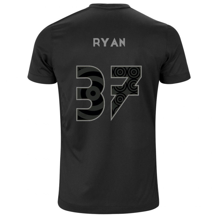 Bambino Maglia Ryan #37 Nero Kit Gara Away 2024/25 Maglietta