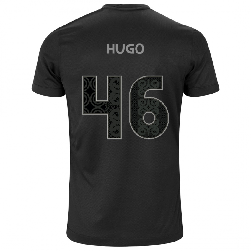 Bambino Maglia Hugo #46 Nero Kit Gara Away 2024/25 Maglietta