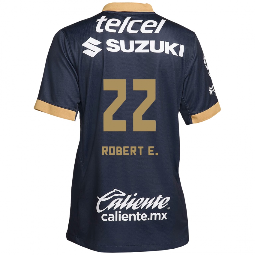 Bambino Maglia Robert Ergas #22 Ossidiana Oro Bianco Kit Gara Away 2024/25 Maglietta