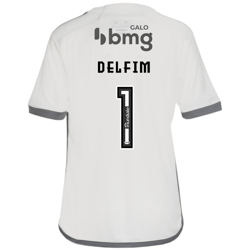 Bambino Maglia Gabriel Delfim #1 Bianco Kit Gara Away 2024/25 Maglietta