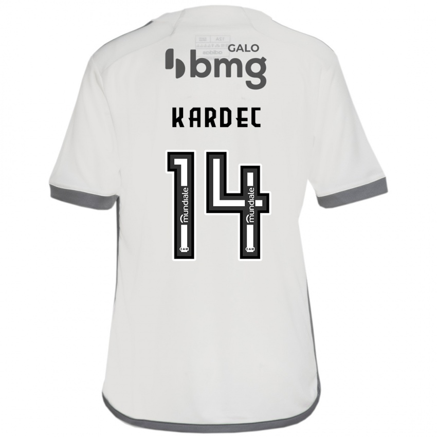 Bambino Maglia Alan Kardec #14 Bianco Kit Gara Away 2024/25 Maglietta