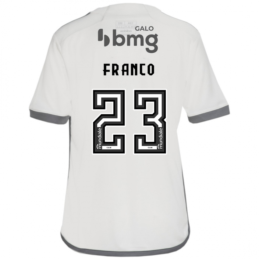 Bambino Maglia Alan Franco #23 Bianco Kit Gara Away 2024/25 Maglietta