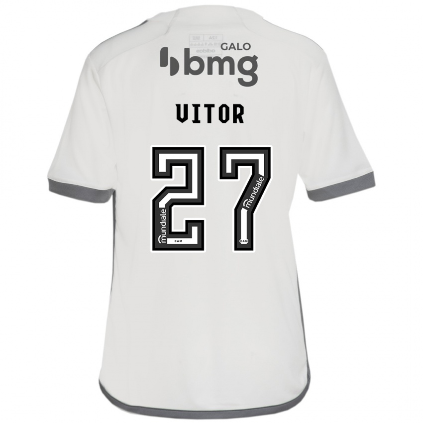 Bambino Maglia Paulo Vitor #27 Bianco Kit Gara Away 2024/25 Maglietta