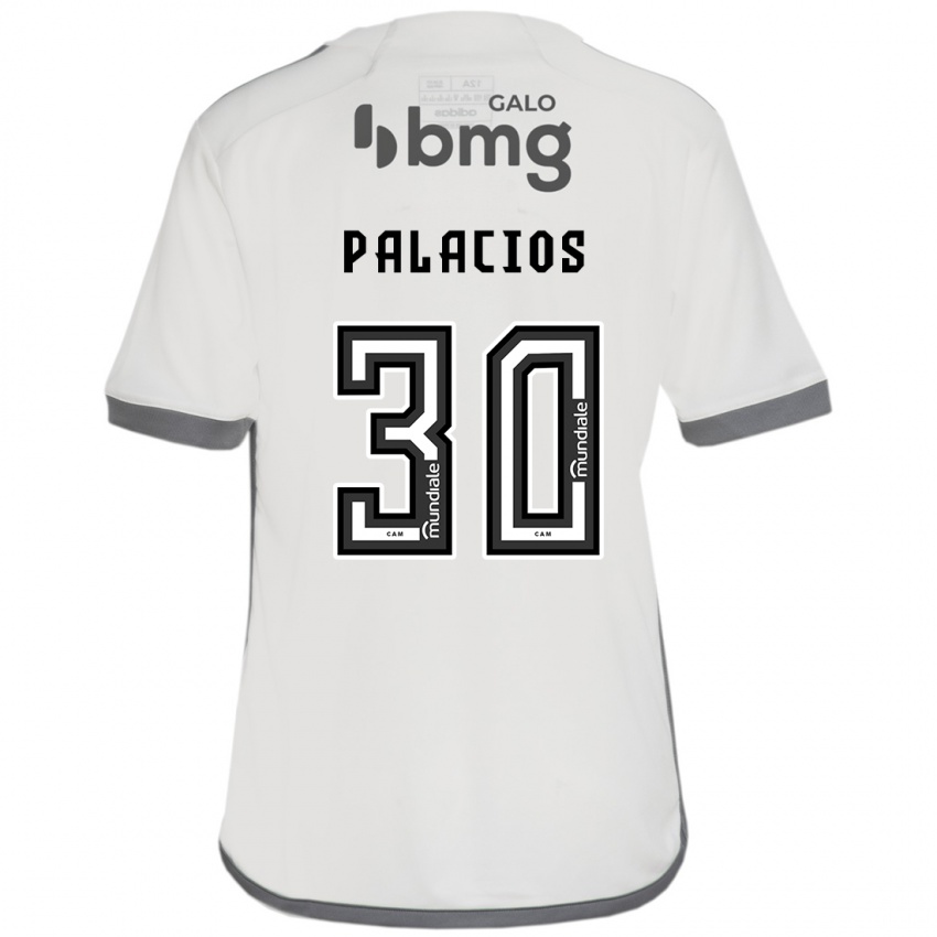 Bambino Maglia Brahian Palacios #30 Bianco Kit Gara Away 2024/25 Maglietta