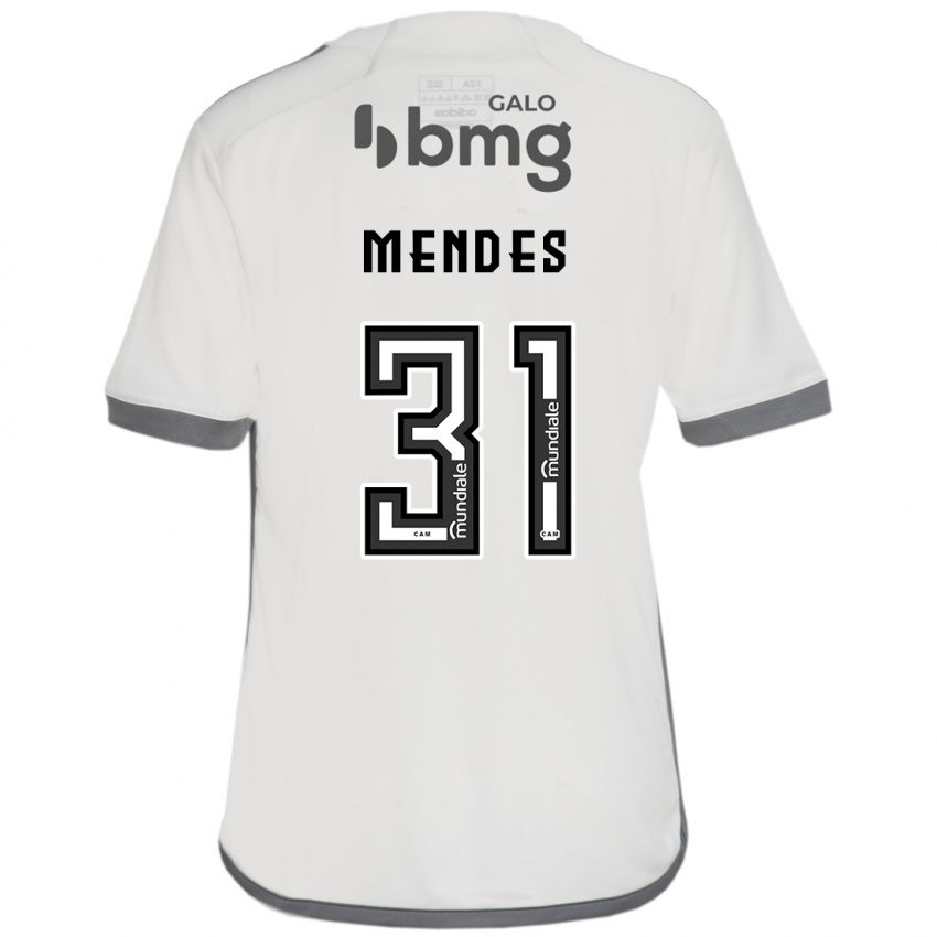 Bambino Maglia Matheus Mendes #31 Bianco Kit Gara Away 2024/25 Maglietta