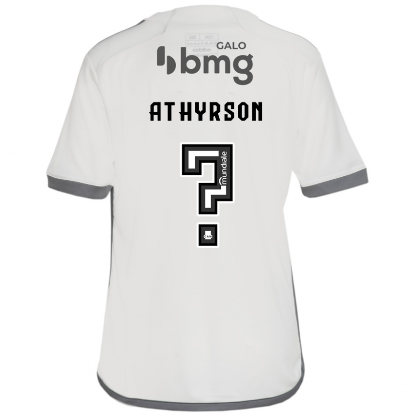 Bambino Maglia Athyrson #0 Bianco Kit Gara Away 2024/25 Maglietta