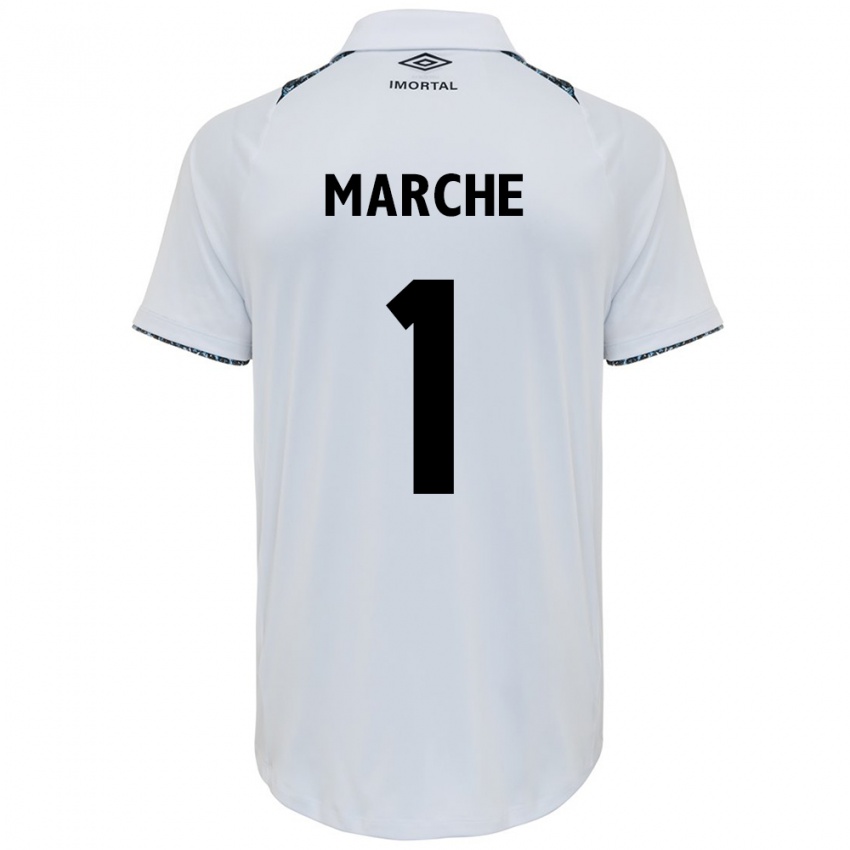 Bambino Maglia Agustin Marchesin #1 Bianco Blu Kit Gara Away 2024/25 Maglietta