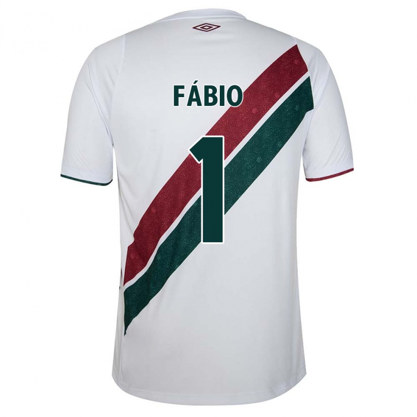 Bambino Maglia Fábio #1 Bianco Verde Marrone Kit Gara Away 2024/25 Maglietta