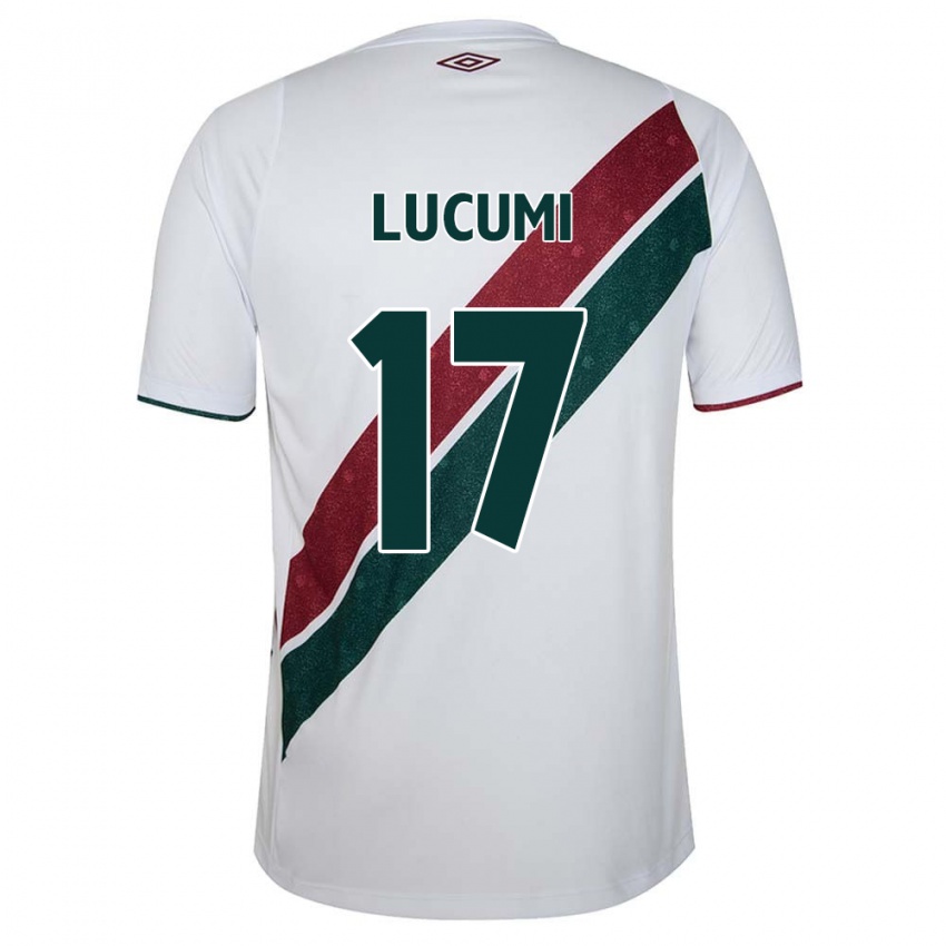 Bambino Maglia Jan Lucumi #17 Bianco Verde Marrone Kit Gara Away 2024/25 Maglietta