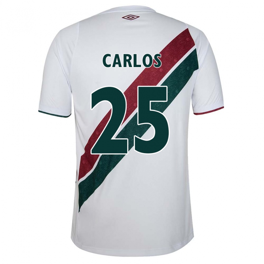 Bambino Maglia Antônio Carlos #25 Bianco Verde Marrone Kit Gara Away 2024/25 Maglietta