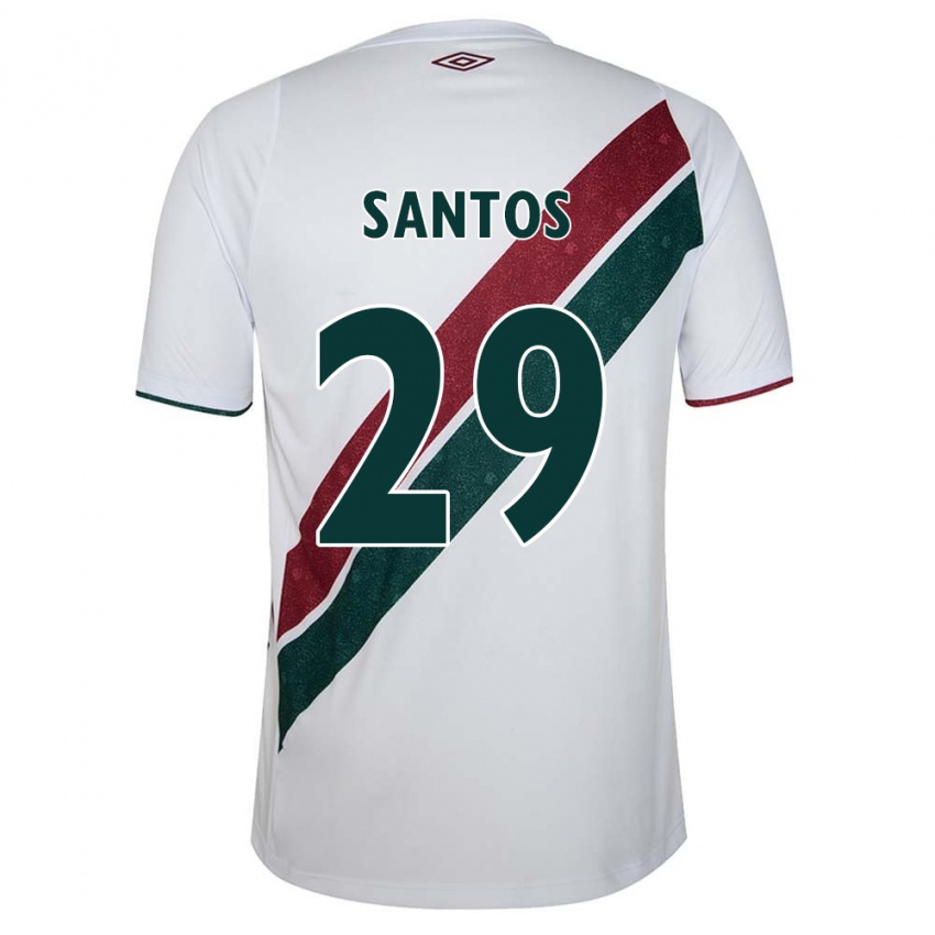 Bambino Maglia Thiago Santos #29 Bianco Verde Marrone Kit Gara Away 2024/25 Maglietta