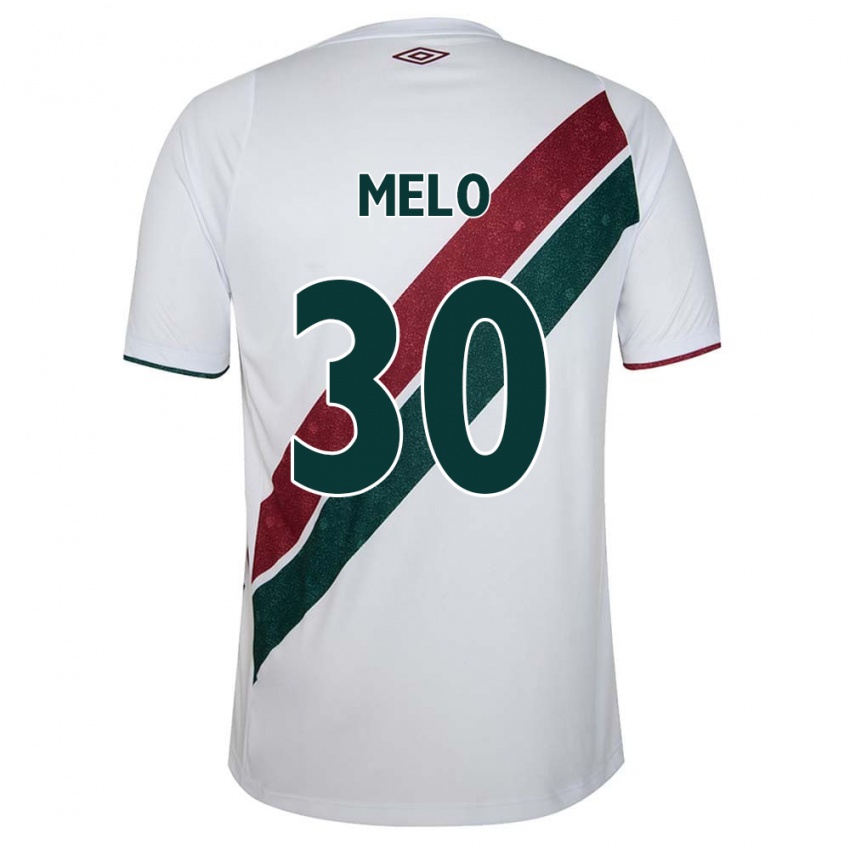 Bambino Maglia Felipe Melo #30 Bianco Verde Marrone Kit Gara Away 2024/25 Maglietta