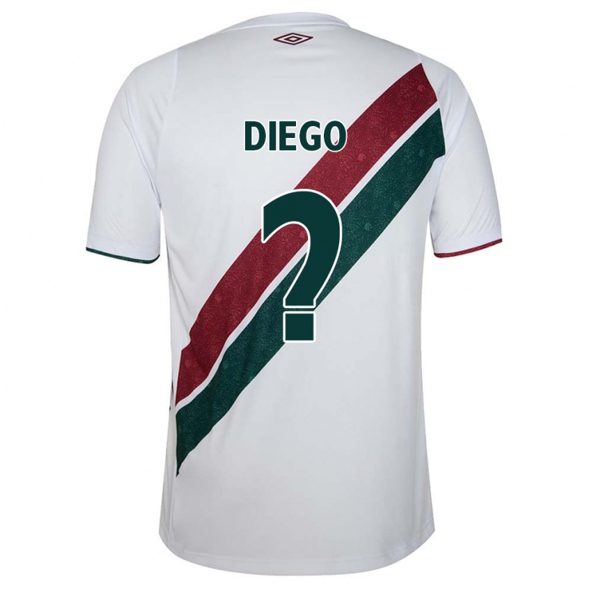 Bambino Maglia Diego #0 Bianco Verde Marrone Kit Gara Away 2024/25 Maglietta