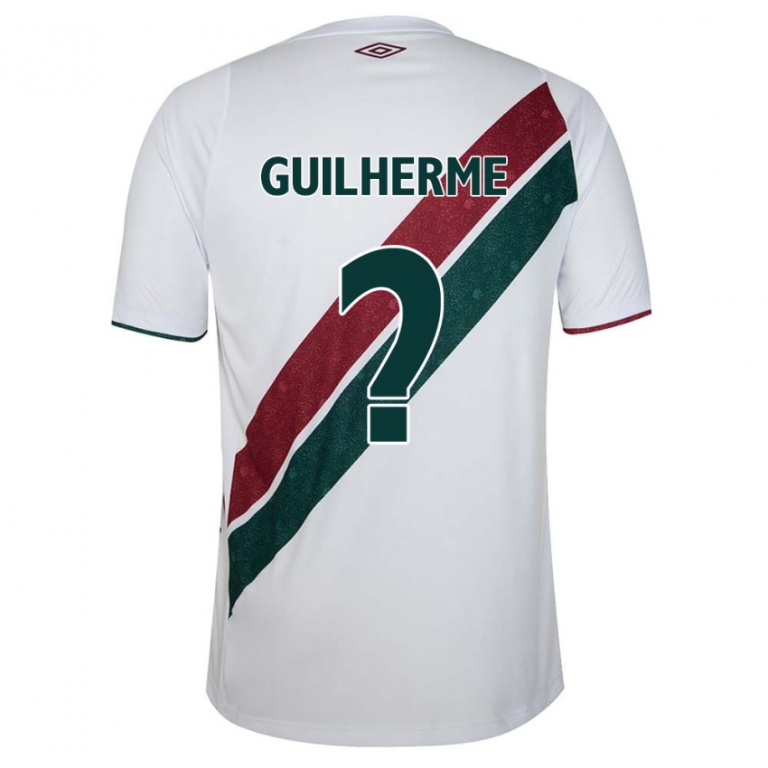 Bambino Maglia Luiz Guilherme #0 Bianco Verde Marrone Kit Gara Away 2024/25 Maglietta