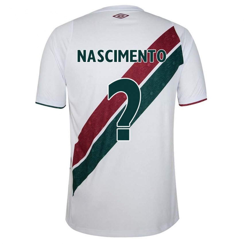 Bambino Maglia Hiago Nascimento #0 Bianco Verde Marrone Kit Gara Away 2024/25 Maglietta