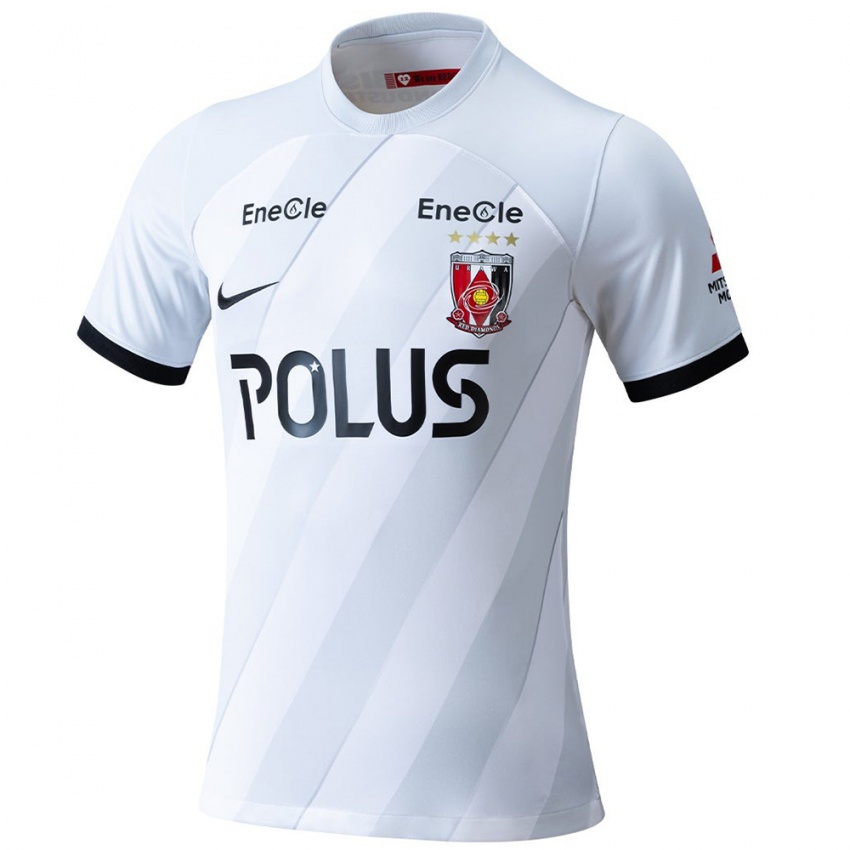 Bambino Maglia Shoya Nakajima #10 Bianco Grigio Kit Gara Away 2024/25 Maglietta