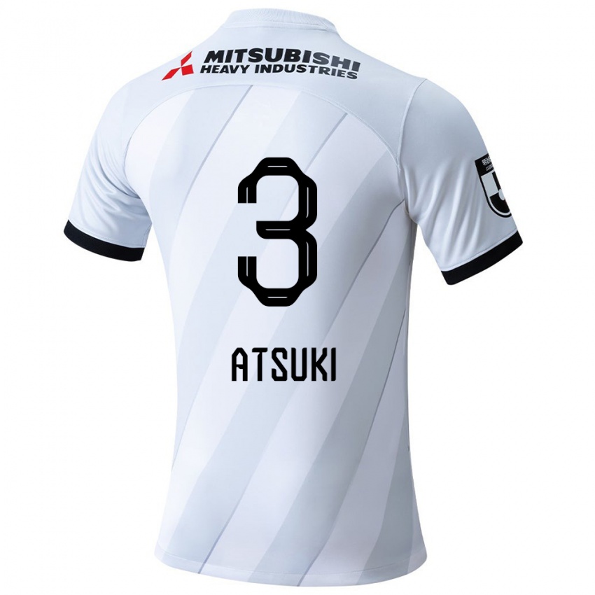 Bambino Maglia Atsuki Ito #3 Bianco Grigio Kit Gara Away 2024/25 Maglietta